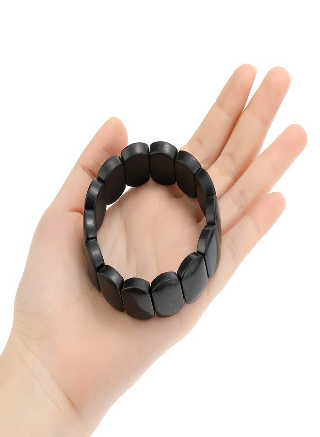 SZFMSWE shungite stones raw shungite bracelet (Inner diameter length 2.3Inches) - Image 5